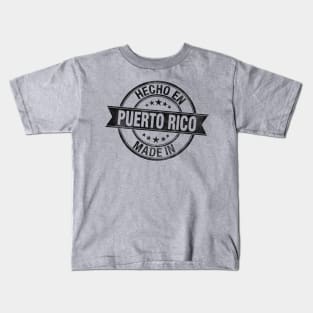 Hecho en Puerto Rico - Grunge Style Kids T-Shirt